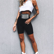Mulheres verão ativo ciclismo shorts estiramento básico curto quente sólido preto macio wear shorts para feminino exercício ao ar livre liso 2024 - compre barato