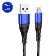 Кабель Micro Usb 3A для быстрой зарядки кабель для передачи данных зарядный кабель C Andriod USB кабель USB мобильный телефон кабель для Huawei Xiaomi Samsung 2024 - купить недорого
