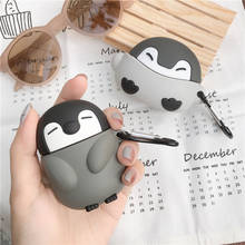 3D Penguin Cartoon Earphone Case For Airpods Pro Soft Silicone Cute Protective Cover Animal Charging Box With Hook 2024 - buy cheap