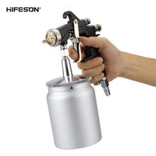 HIFESON High Quality 132S Suction Type Pneumatic Paint Spray Gun 600CC Lower Pot 1.5MM Caliber Sprayer Painting Tool 2024 - buy cheap