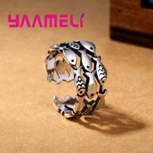 Anillos con forma de pescado de Plata de Ley 925 para mujer, regalos de Navidad, anillo abierto Ajustable para mujer, joyería Boho, Anillos 2024 - compra barato