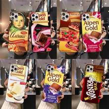 Alenka-funda de Chocolate para iphone, carcasa para modelos 12, 11 Pro Max, Mini, XS Max, 8, 7, 6, 6S Plus, X, 5S, SE, 2020 y XR 2024 - compra barato