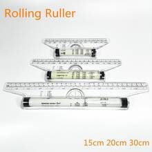 Roll Ruler Parallel Rulers 20/30cm Universal Foot Angle Rule Balancing Scale Drawing Reglas Multi-purpose Rolling Ruler 2024 - buy cheap