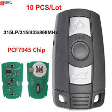 KEYECU 10PCS Remote Key Fob 3 Button 315MHz PCF7945 Chip KYDZ Board CAS3 CAS3+ for BMW 1 3 5 6 7 Series X5 X6 Z4 2024 - buy cheap