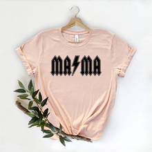 Cute Mama T-Shirt Rocker Mama Shirt Cool Mom Life Shirts Music Band Inspired Mommy Tees Gift for Mother 2024 - buy cheap