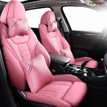 FUZHKAQI-Funda de cuero personalizada para asiento de coche, cubierta de asiento para Ford Fiesta, Mondeo, Fusion, Focus, Escort, S-MAX, Edge, Kuga, Taurus 2024 - compra barato