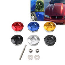 Universal Style Push Button Billet Hood Pins Lock Clip Kit Car Quick Pins 2024 - buy cheap