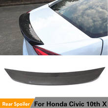 Carbon Fiber Rear Trunk Spoiler Boot Lip Wing Spoiler For Honda Civic 10th X 2016 - 2019 2024 - buy cheap