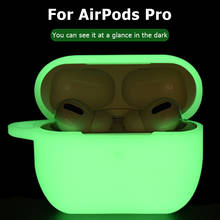 Funda de TPU para Apple Airpods Pro, funda protectora para airpods pro, funda luminosa para auriculares inalámbricos para air pdos pro 2024 - compra barato