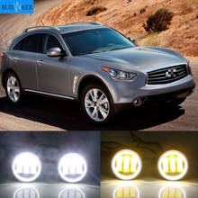 Комплект противотумансветильник Angel Eye DRL для Infiniti FX35 EX25 M G25 QX50 QX70 2024 - купить недорого