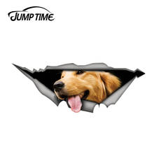 Jump Time-calcomanía de vinilo para coche, pegatina de Animal para el parachoques, vinilo gráfico 3D de mascotas, para ventana de coche y portátil, 13cm x 4,8 cm 2024 - compra barato