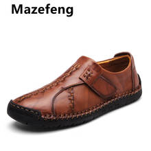 Mazefeng-mocasines informales para hombre, zapatos planos de charol, para primavera y otoño, talla grande 38-48 2024 - compra barato