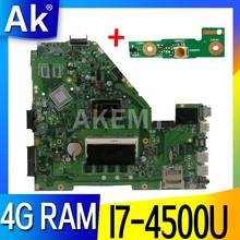 AK X550LA Laptop motherboard For Asus X550LA X550LD X550LC Y581L A550L R510L Y583L Test original mainboard 4G RAM I7-4500U 2024 - buy cheap