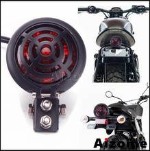 12V Motorcycle Red LED Tail Light Rear Light Cover Stop Brake Lamp For Chopper Cafe Racer Bobber Street Bike Motorbike Taillamp 2024 - buy cheap