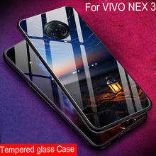 Capa de vidro temperado para vivo nex 3, capa traseira macia de silicone para vivo nex3, capa de telefone com padrão estrelado para vivo nex 3 2024 - compre barato