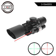 3-10x42EG Hunting Scope Tactical Optics Reflex Sight Riflescope Picatinny Weaver Mount Red Green Dot With Red Laser Rifle Scope 2024 - buy cheap