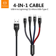 Mcdodo 4 in 1 USB Cable Micro USB Type C Charger Cable for iPhone 14 13 12 11 P ro Max XR 8 Huawei USB C Fast Charging Data Cord 2024 - buy cheap