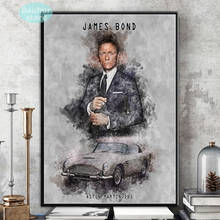 James Bond Art Poster 007 Movie Actor Posters and Prints Wall Art Decoration Canvas Painting Kids Room Home art decor 2024 - buy cheap