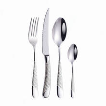 Stainless Steel Cutlery Set 4pcs Mirror Tableware Set Knife Spoon Fork Set Dinnerware Luxury Kitchen Tableware Silver Flatware 2024 - buy cheap