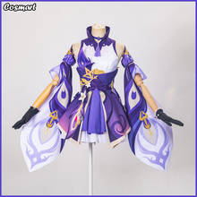 [Personalizar] anime genshin impacto keqing jogo terno roxo lindo vestido lindo uniforme cosplay traje de halloween outfit para mulher 2024 - compre barato