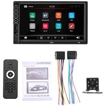 7 Inch Double Din Car FM Stereo Radio MP5 Player 2 Din Press Screen Bluetooth USB/TF with Backup Rear-View Camera Support Mirror 2024 - buy cheap
