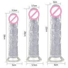 Sex shop Soft Big Phallus Jelly Penis Long Dick Thick Realistic Dildo Suction Cup Dildos Sex toys for Women Product for Adults 2024 - buy cheap