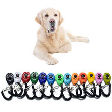 1Pc Pet Cat Dog Training Clicker Plastic Dogs Click Trainer Aid Too Adjustable Wrist Strap Sound Key Chain dog whistle PO064 2024 - buy cheap