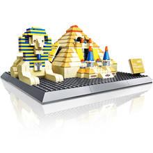 WANGE 4210 Architecture 3D Pyramid Building Blocks Sets City Bricks Classic Skyline Model Kids Gift Toys For Children 2024 - buy cheap