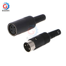 Mini conector de enchufe DIN macho/hembra, 3/4/5/6/7/8 Pines, montaje de Cable de chasis de 3-8 pines, adaptador de plástico para Cables de soldadura, 2 uds. 2024 - compra barato