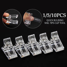 1/5/10 Pcs Nail Clip Acrylic Plastic Fake Finger Polish Extension Transparent Tips Quick Building Mold  Nails Art Manicure Tool 2024 - buy cheap