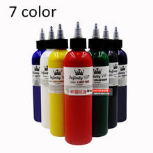 Tinta de tatuaje de 7 colores, 250ml, 330g, micropigmento permanente para arte corporal, pintura de tatuaje, cosméticos, pigmento vegetal puro 2024 - compra barato