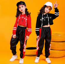 Girls Hip Hop Hoodies Clothing Set for Girls Cropped Sweatshirt Tops Jogger Pants Jazz Dance Costumes Ballroom Dancing Wear 2024 - buy cheap