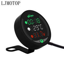 For yamaha mt 07 r3 mt 09 yz250f wr250f Suzuki DRZ400S Motorcycle Voltmeter Clock Water Temperature Digital Display Meter Sensor 2024 - buy cheap