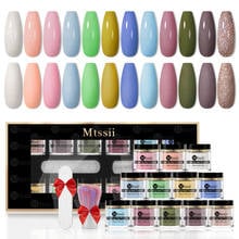 Conjunto de pó com glitter para manicure, 14 peças, branco francês, nude, rosa, pó de glitter para unhas, acessórios de decoração 2024 - compre barato