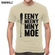 Men Lucille T Shirt Personality The Walking Dead - Shirts Short Sleeve Pure Cotton eeny meeny moe Tee O-neck Brand Merchandise 2024 - buy cheap