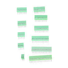 Bloque de terminales de PCB de cobre KF128, conector de Terminal de tornillo de paso de 5mm, 2-7 pines, color verde, 1 unidad, venta al por mayor 2024 - compra barato