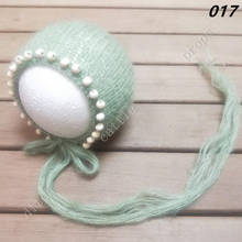 Mohair Handmade Knitted Hat  Cap  Photo Clothing  Newborn Photography Props 2024 - buy cheap