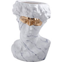 Plantador europa moderna estátua figura nordic cabeça estátua grega david escultura abstrata arte moderna escultura decoração de casa ad50dx 2024 - compre barato