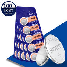 Sony Cr1620 100pc 3v button battery for computer watch lithium battery toy ECR1620 DL1620 5009LC KCR1620 BR1620 LM1620 2024 - buy cheap