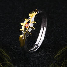 S925 Sliver Code Geass Lelouch vi Britannia King Crown Eye Ring Cosplay Prop Daily Cos Gift Adjustable 2024 - buy cheap