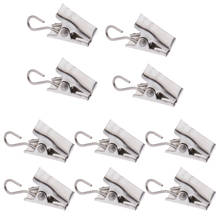 Pack 10 Heavy Duty Curtain Clips With Hook Spring Clamps Hanger 2024 - buy cheap