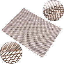 Esteras antiadherentes para parrilla de barbacoa, alfombrilla de alta seguridad con forma de rejilla, resistencia al calor, 30x40x0,2 cm, para actividades al aire libre 2024 - compra barato