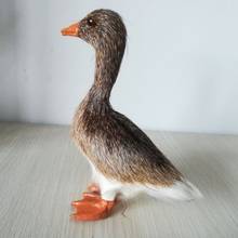 real life toy brown duck about 13x6x12cm hard model polyethylene&furs duck handicraft home decoration Xmas gift s0700 2024 - buy cheap