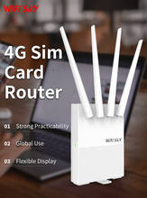 Cobertura exterior da rota fdd/tdd do roteador 4g lte sem fio do roteador cpe de wifi do cartão de wifisky 4g sim com antena externa wan/porta de lan 2024 - compre barato