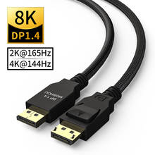 2021 DP To DP 1.4 Cables Video 8K@60Hz 4K 120Hz MOSHOU 32.4Gpbs 32bit HDR Displayport cable for laptop Mini DP to DP Cable 2024 - buy cheap