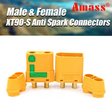 Good Sale  Amass 2PCS XT90-S Anti Spark Connectors Male Female Plug XT90S Cover Sheath Sparkproof For RC Lipo Battery Parts DIY 2024 - buy cheap