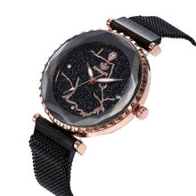 Relógio feminino céu estrelado, relógio de pulso quartz 2024 - compre barato