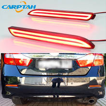 2PCS For Toyota Verso 2011 2012 2013 2014 2015 2-in-1 Functions Car LED Rear Fog Lamp Bumper Light Auto Brake Light Reflector 2024 - buy cheap