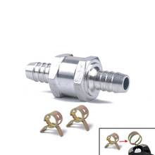 8MM 5/16" Aluminium Alloy Fuel Non Return Check Valve One Way for Petrol Diesel + 12mm Spring Clip 2024 - buy cheap