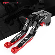 Cnc alumínio folding extensíveis alavancas de embreagem do freio para aprilia dorsoduro 900 2017 2018 2019 acessórios da motocicleta 2024 - compre barato